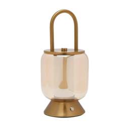Hestia Lantern Rechargeable Colour Changing LED Touch Table Lamp - thumbnail 1