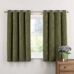 Chenille Ultra Blackout Eyelet Curtains - thumbnail 5