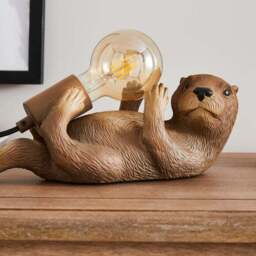 Ottelie the Otter Resin Table Lamp - thumbnail 3