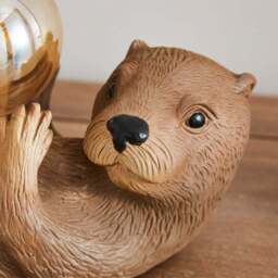 Ottelie the Otter Resin Table Lamp - thumbnail 4