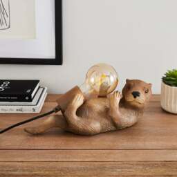 Ottelie the Otter Resin Table Lamp - thumbnail 1