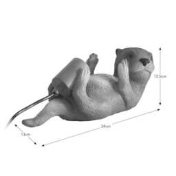 Ottelie the Otter Resin Table Lamp - thumbnail 6