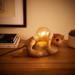 Ottelie the Otter Resin Table Lamp - thumbnail 2