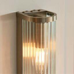 Vogue Hadley 2 Light Ribbed Wall Light - thumbnail 3