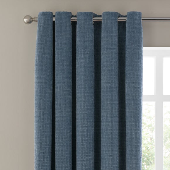 Alayna Chenille Eyelet Curtains (Blackout Available) - image 1