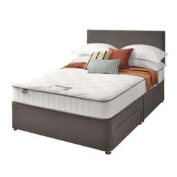 Silentnight Divan Bed With Velvet Paris Headboard and 800 Pocket Sprung Mattress - thumbnail 6