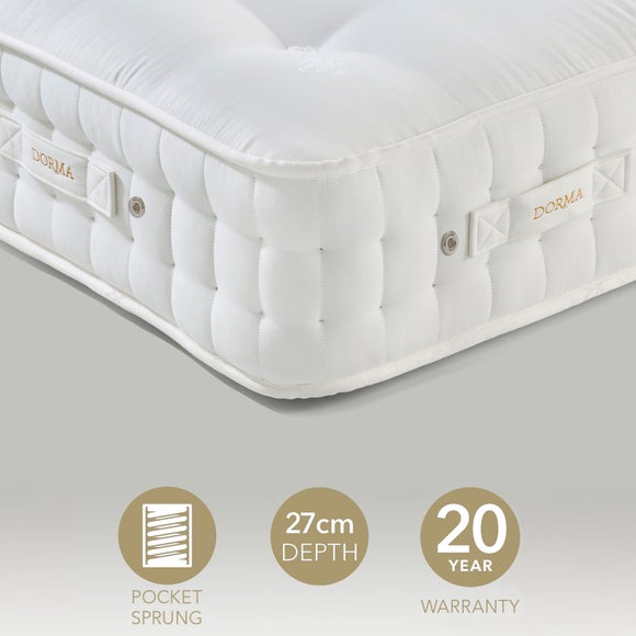 Dorma Natural 2000 Pocket Sprung Wool Mattress - image 1