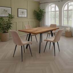 Panama Rectangular 4-6 Seater Small Extendable Dining Table - thumbnail 1