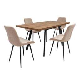 Panama Rectangular 4-6 Seater Small Extendable Dining Table - thumbnail 5