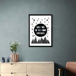 East End Prints To The Moon Print - thumbnail 1