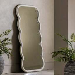 Arber Wavy Rectangle Full Length Leaner Mirror - thumbnail 1