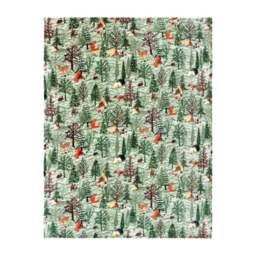 Lodge Wood Sherpa Throw Blanket 130cm x 150cm - thumbnail 1