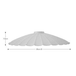 Maya Scalloped Metal Easy Fit Pendant Shade - thumbnail 4