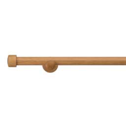Trinity Fixed Wooden Eyelet Curtain Pole - thumbnail 1