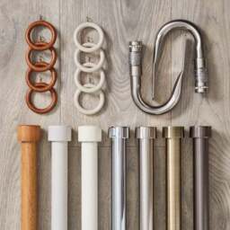 Trinity Fixed Wooden Eyelet Curtain Pole - thumbnail 4