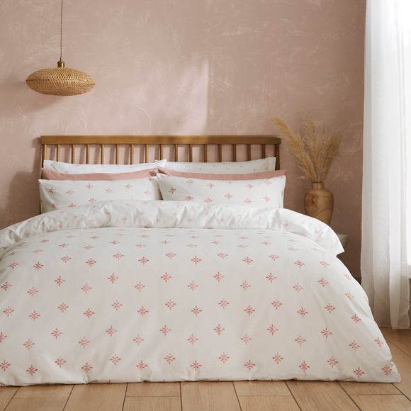 Zarah Motif 100% Cotton Duvet Cover & Pillowcase Set - image 1
