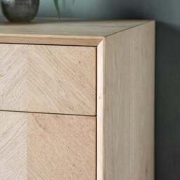 Manila 6 Drawer Chest, Light Wood - thumbnail 3