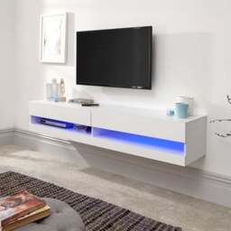 "Galicia Wide TV Unit with Shelving for TVs up to 65""" - thumbnail 2