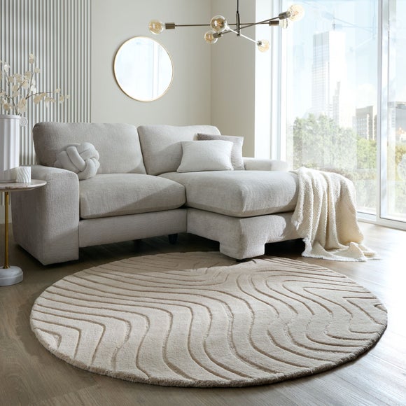 Mesmerise Abstract Wool Round Rug - image 1