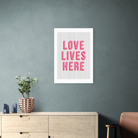 East End Prints Love Lives Here Print by The Native State - image 1