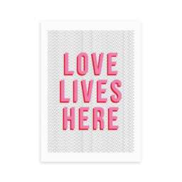 East End Prints Love Lives Here Print by The Native State - thumbnail 2