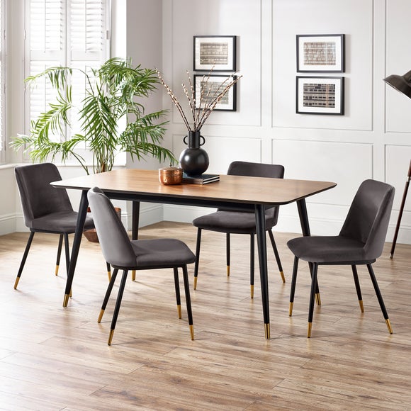 Findlay 6 Seater Rectangular Dining Table, Beech Wood - image 1
