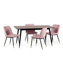 Findlay 6 Seater Rectangular Dining Table, Beech Wood - thumbnail 6