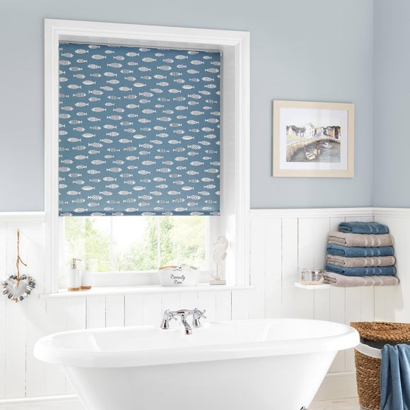 Blue Fish Daylight Moisture Resistant Roller Blind - image 1