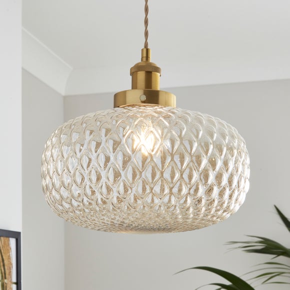 Silas Embossed Easy Fit Pendant Shade - image 1