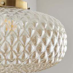 Silas Embossed Easy Fit Pendant Shade - thumbnail 3