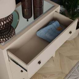 Malone 4 Drawer Chest Of Drawers, Warm Grey - thumbnail 5