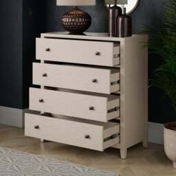 Malone 4 Drawer Chest Of Drawers, Warm Grey - thumbnail 2