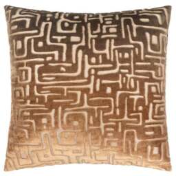 Hoem Soren Geometric Velvet Square Cushion - thumbnail 3