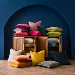 Clara Cotton Velvet Square Cushion - thumbnail 6