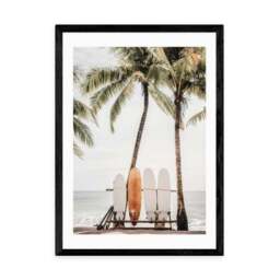 East End Prints Orange Surfboard Print by Sisi and Seb - thumbnail 2