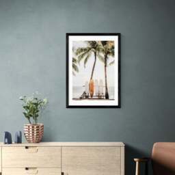 East End Prints Orange Surfboard Print by Sisi and Seb - thumbnail 1