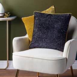 Paoletti Estelle Square Velvet Cushion - thumbnail 1