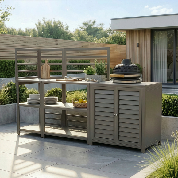 Maze Napoli 3 Piece Outdoor Kitchen Set with Kamado Café - image 1