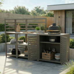 Maze Napoli 3 Piece Outdoor Kitchen Set with Kamado Café - thumbnail 4