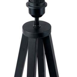 Whitby Wood Tapered 4 Post Linen Table Lamp - thumbnail 3