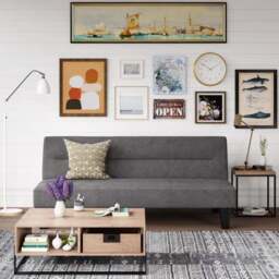Kebo Velvet Clic Clac Compact Double Sofa Bed - thumbnail 2