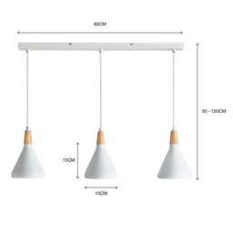 Elements Wolston 3 Light Diner Ceiling Light - thumbnail 6