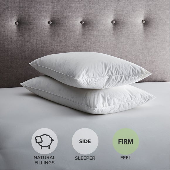 Fogarty Pack of 2 Duck Feather & Down Side Sleeper Pillows - image 1