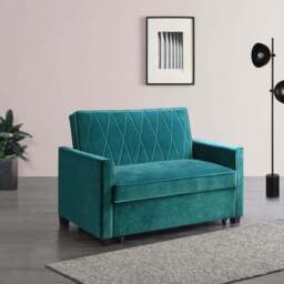 Serena Velvet 2 Seater Sofa Bed - thumbnail 4