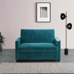 Serena Velvet 2 Seater Sofa Bed - thumbnail 2