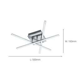 EGLO Lasana Modern 3 Light LED Ceiling Light - thumbnail 3