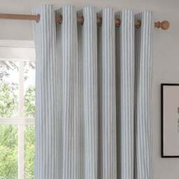Yard Hebden Striped Eyelet Curtains (Blackout Available) - thumbnail 2