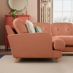 Martha Vintage Velvet Full Corner Sofa - thumbnail 2