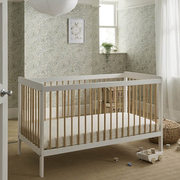 CuddleCo Nola Cot Bed, Painted Pine - image 1