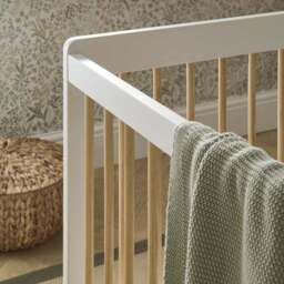 CuddleCo Nola Cot Bed, Painted Pine - thumbnail 2